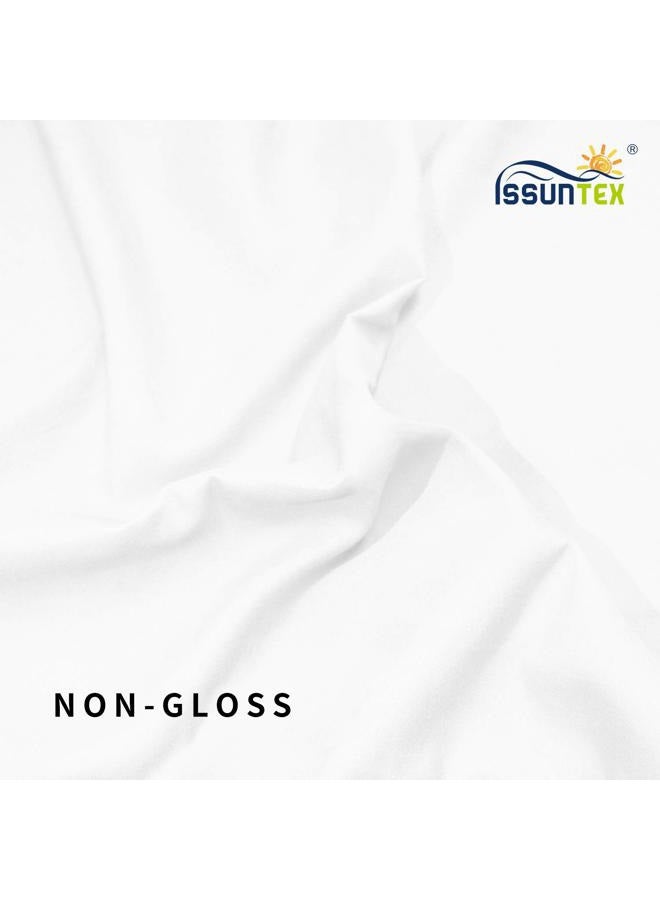 ISSUNTEX 6X9 ft Background Polyester Backdrop, Photo Studio, Collapsible High Density Screen for Video Photography and Television-White - Image 5