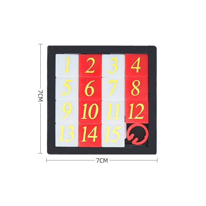 Bronzing Digital Huarong Road Nostalgic Sliding Puzzle Children'S Early Education Intelligence Development Toys School Kindergarten Gifts - Image 4