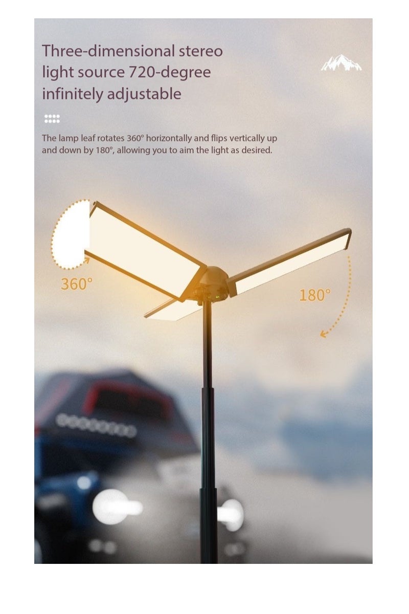 CityRiya-Long Portable Rechargeable Camping Light with Detachable Tripod,Multi-Functional Outdoor LED Light,Hanging Hiking Light,Telescopic LED Lantern - Cordless Multi-Functional Work Light with Adjustable Stand, 5 Colors for Outdoor Hiking, Camping, Emergency & Fishing - Image 3