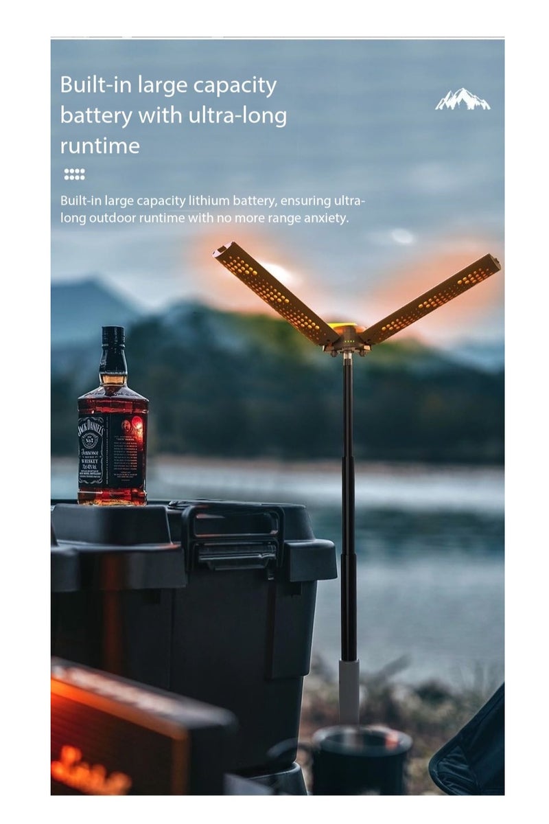CityRiya-Long Portable Rechargeable Camping Light with Detachable Tripod,Multi-Functional Outdoor LED Light,Hanging Hiking Light,Telescopic LED Lantern - Cordless Multi-Functional Work Light with Adjustable Stand, 5 Colors for Outdoor Hiking, Camping, Emergency & Fishing - Image 5