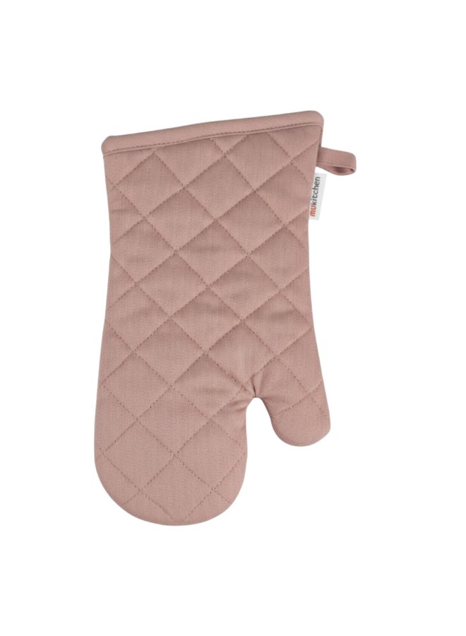 High Quality Terry Cotton Oven Mitts Pink 33 x 43cm 9004-2516