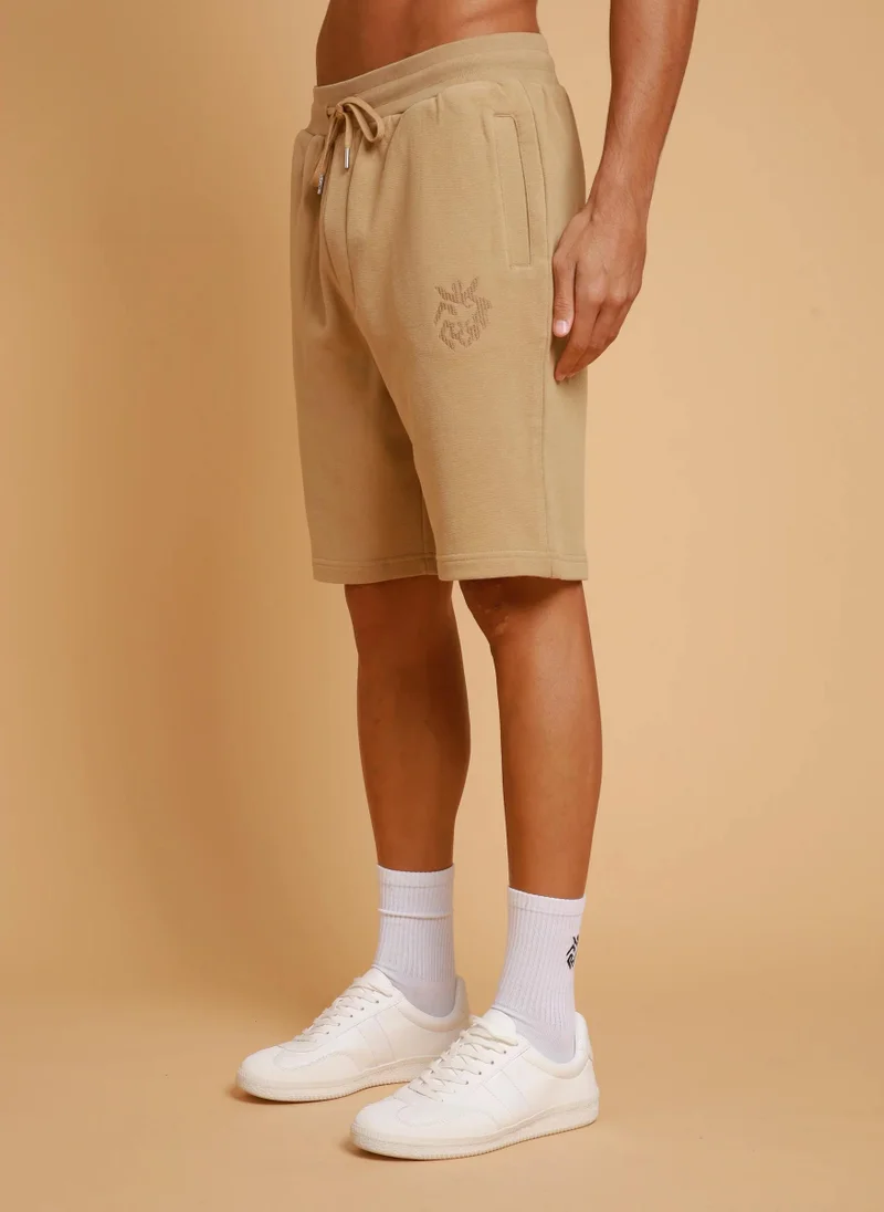 Esso5  Zigzag Logo Shorts for Men | Best Price UAE