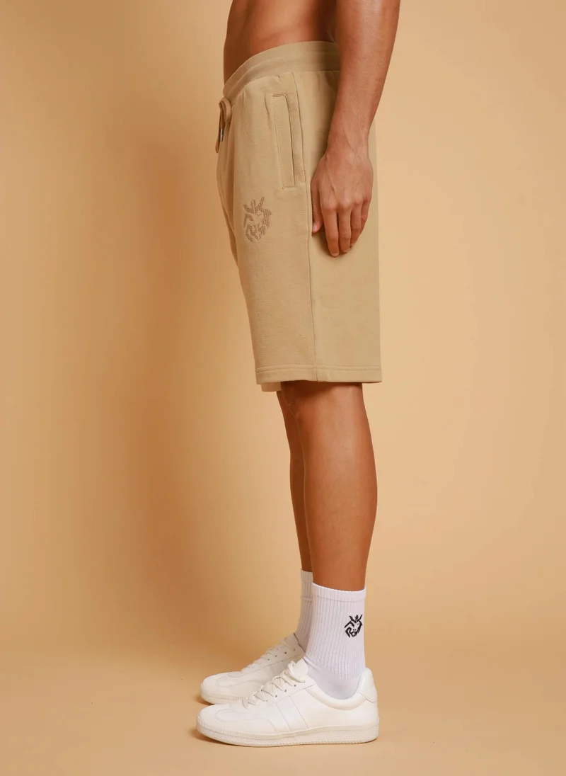 Esso5  Zigzag Logo Shorts for Men | Best Price UAE