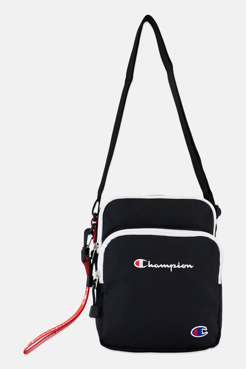 Champion Men Embroidered Logo Cross Body Bag, Black - Image 1