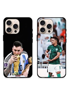 Two Cases For Apple iPhone 16 Pro Protective Covers Messi And Salem