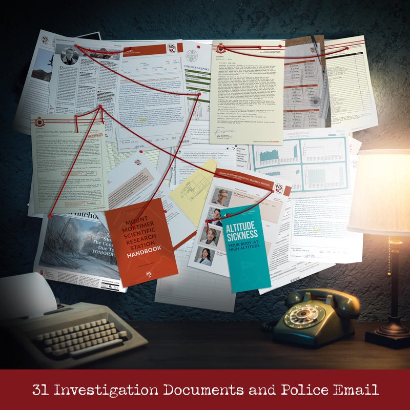 Cryptic Killers Unsolved Murder Mystery Game - Cold Case Files Investigation Detective Evidence & Crime File - Individuals, Date Nights & Party Games- Murder on Mount Mortimer - Image 3