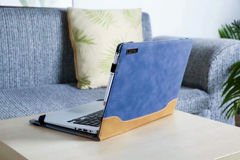 Berfea Stand Case Cover Compatible with Dell Latitude 7430 7420 7410 7400 5430 5420 5421 Laptop 14 Inch Notebook Protective Case Sleeve,with Cooling Bracket (326x215mm,Blue) - Image 4