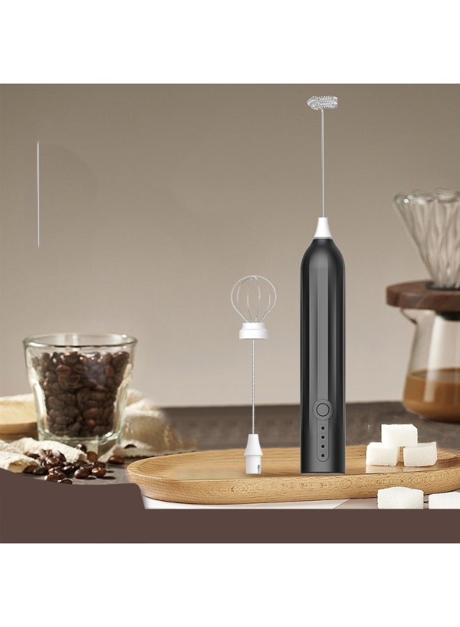 Portable Milk Frother for Baking & Milk Foam - Multifunctional Foam Maker with Dual Mixing Heads, 3 Adjustable Speeds & Type-C Fast Charging, Perfect for Kitchen, Baking and Coffee - Image 4