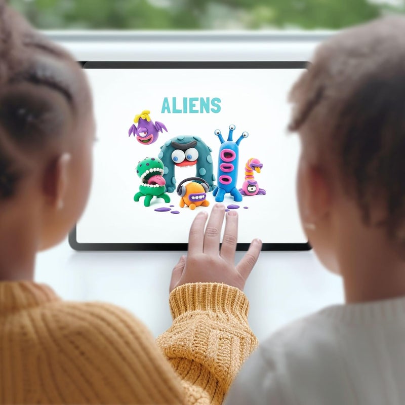 HEY CLAY -DIY Aliens: Burger, Trio, Scorpio Plastic Creative Modelling Air-Dry Clay For Kids 6 Cans - Image 3