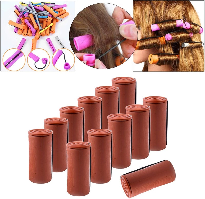 كلاراكو بكرات تجعيد الشعر الباردة، مناسبة للشعر الطويل والقصير، بأحجام صغيرة ومتوسطة وكبيرة، بدون حرارة، عبوة واحدة من 12 قطعة، أدوات تصفيف الشعر، 4 سم - Image 5