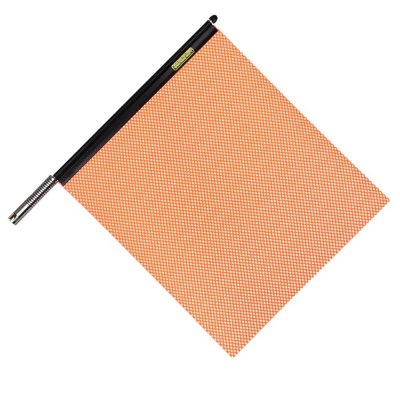 18 orange oversize load flag with quick mount connector