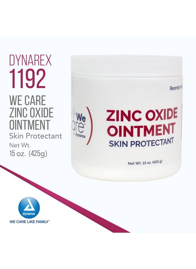 Dynarex Dynarex Zinc Oxide Ointment, Soothes, Prevents, and Relieves Diaper Rash, Chaffed Skin, and Irritation, White, 1 Count - 15 oz. Jar of Ointment  - Image 2