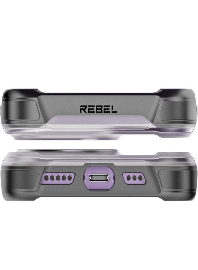 REBEL Phone Clear Case for iPhone 14 Pro [Frosted Series Gen-4] Strong MagSafe Compatible, Translucent, Matte Texture, Protective Bumpers, Metal Buttons, 6.1 Inch 2023 Cover (Frosted Black) - Image 5