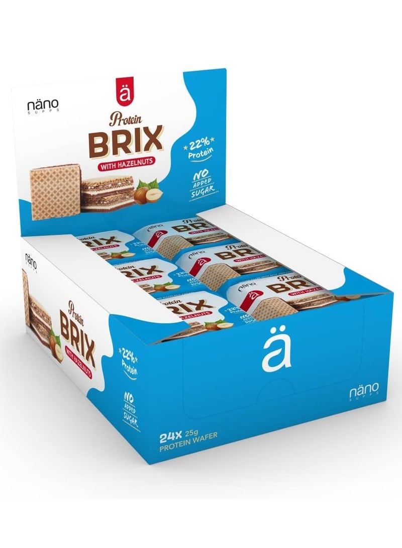 نانو سابس ويفر بروتين بريكس - شوكولاتة بالبندق - (24 حبة) - Image 1