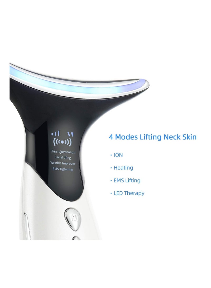 SYOSI Neck Beauty Device V-Face Chin Massager 40℃/45℃ Heat Anti Wrinkles Massager Removal Double Chin Therapy Facial Vibration Massager - Image 3
