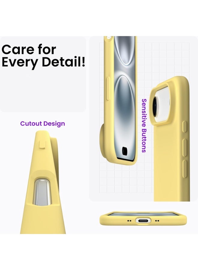 Case for iPhone 17 Air Soft Liquid Silicone Gel Case Full Body Shockproof Protection Matte Finish Cover Soft Microfiber Lining Cushion Slim Back Case for iPhone 17 Air - Image 2