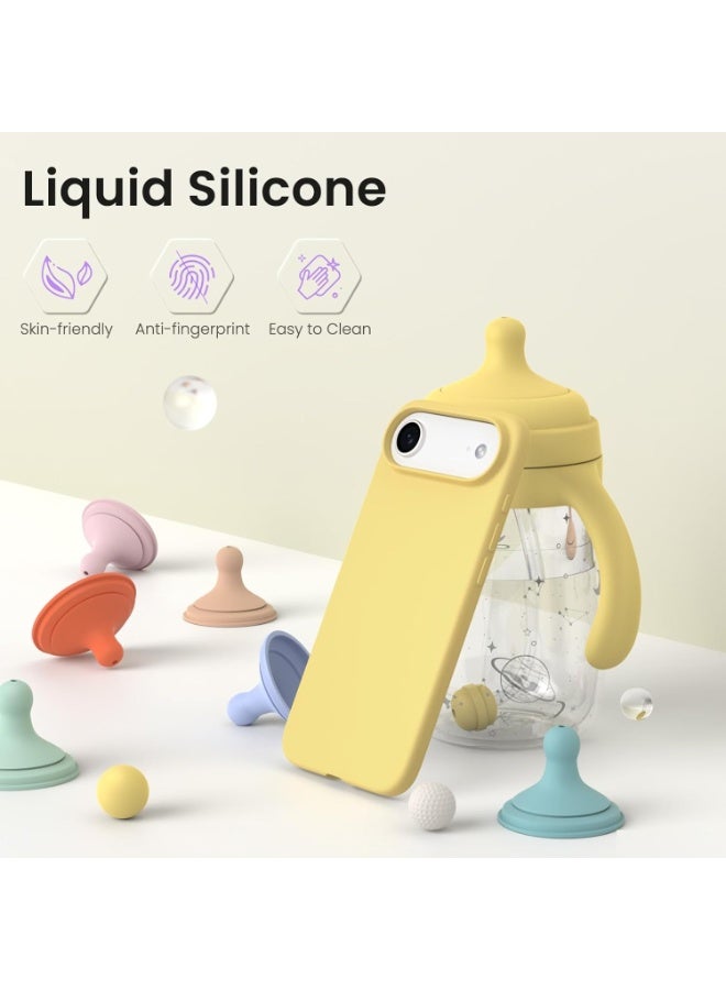 Case for iPhone 17 Air Soft Liquid Silicone Gel Case Full Body Shockproof Protection Matte Finish Cover Soft Microfiber Lining Cushion Slim Back Case for iPhone 17 Air - Image 3