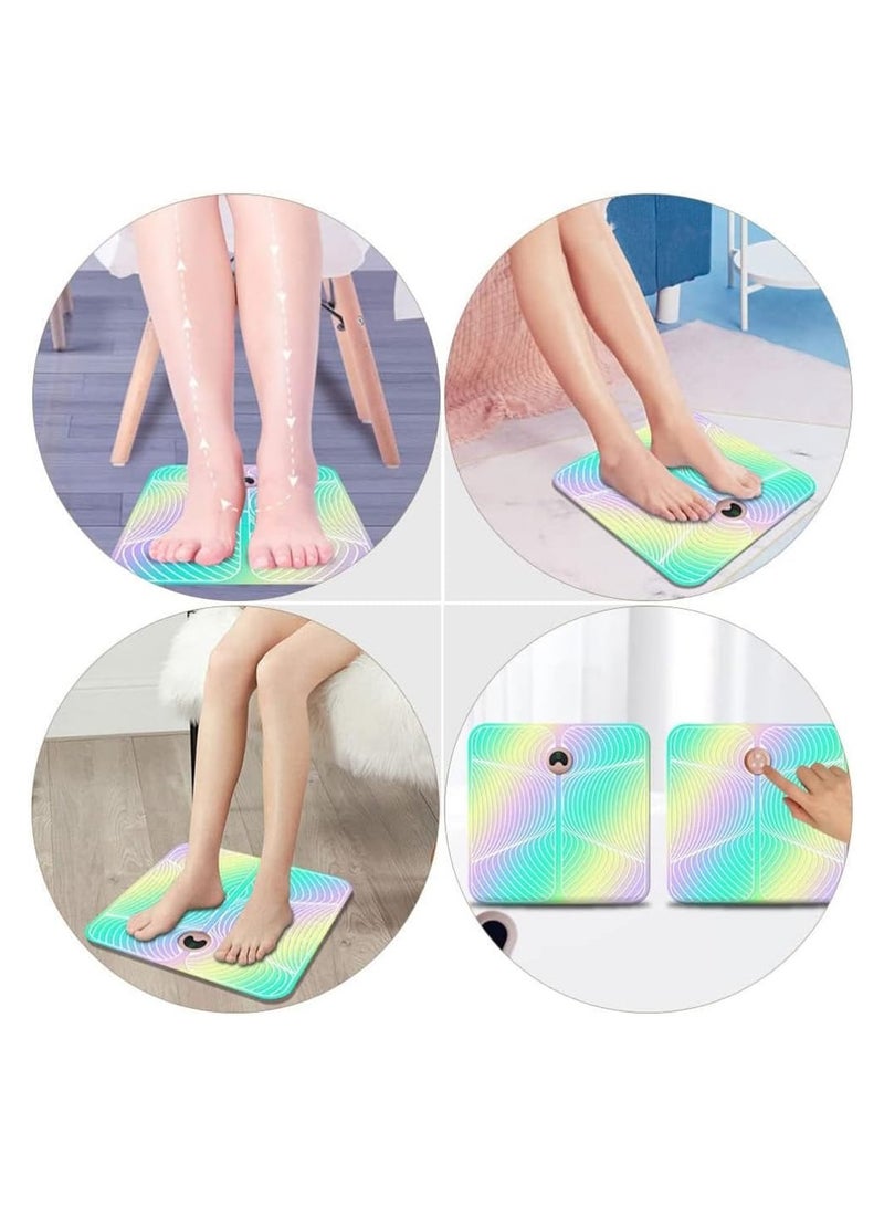 General Foot Stimulator Massager, Automatic Foot Circulation Massager, USB Rechargeable Portable Electrode Foot Stimulator Pad to Increase Blood Circulation Leg Remodeling, Unisex  - Image 3