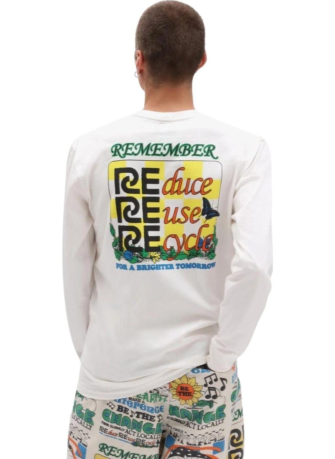 VANS - Eco Positivity Ls Cream T-Shirt - Image 1
