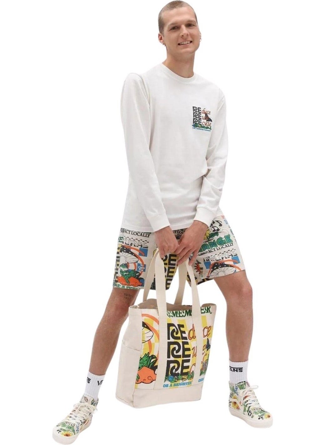 VANS - Eco Positivity Ls Cream T-Shirt - Image 1
