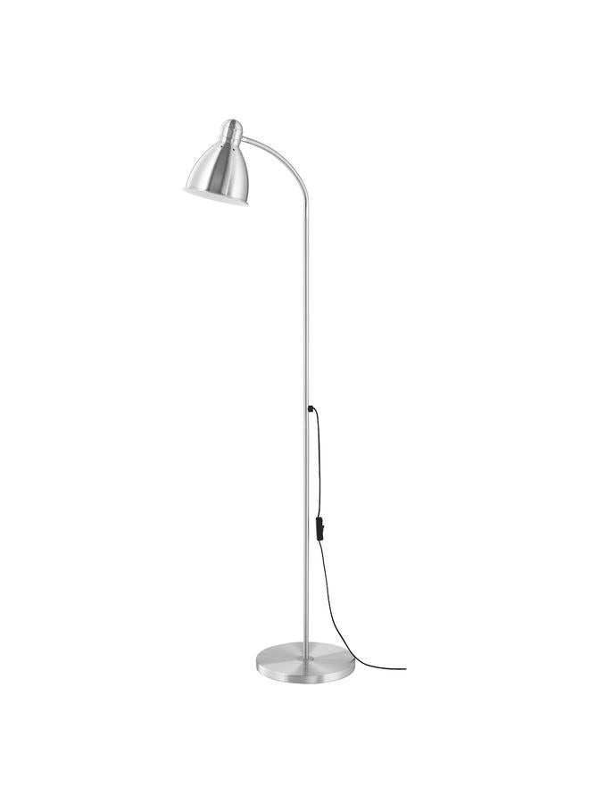 Zaboon Floor/Reading Lamp, Aluminium Chrome Effect - Image 1