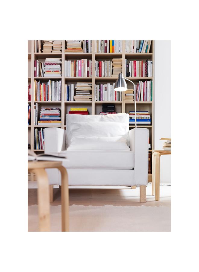 Zaboon Floor/Reading Lamp, Aluminium Chrome Effect - Image 3