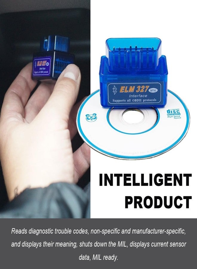 KVAEY OBDII Car Auto Diagnostic Scanner, ELM327 Automotive Bluetooth Scan Tool and Code Reader, Professional Car Bluetooth Engine Fault Code Reader, Universal Car Accessories - Image 4