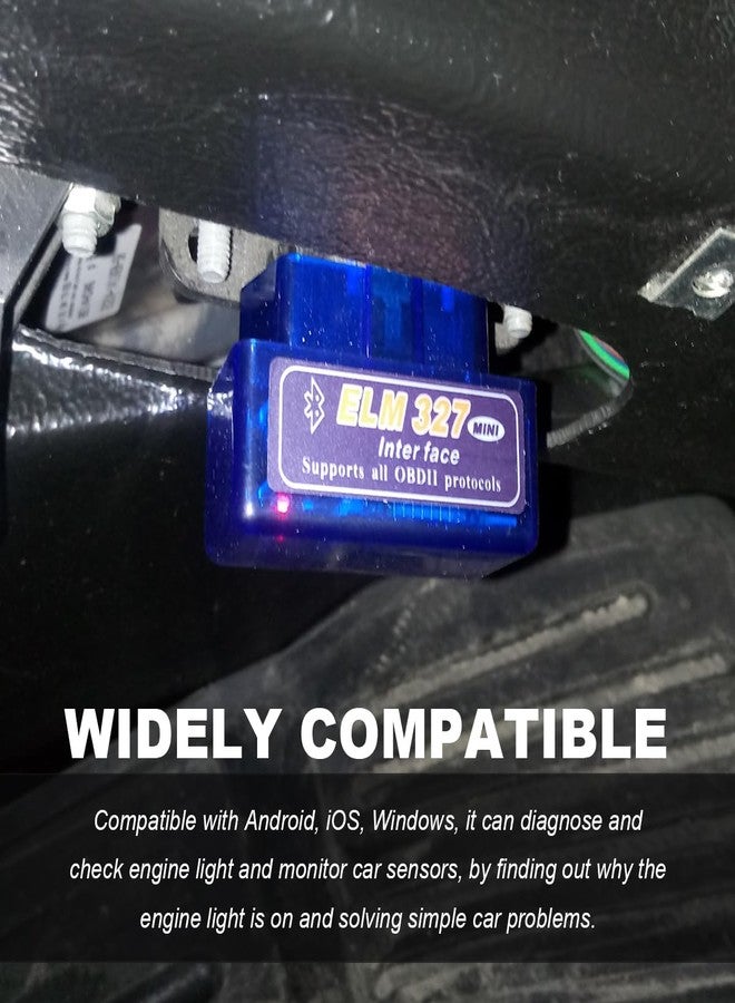 KVAEY OBDII Car Auto Diagnostic Scanner, ELM327 Automotive Bluetooth Scan Tool and Code Reader, Professional Car Bluetooth Engine Fault Code Reader, Universal Car Accessories - Image 3