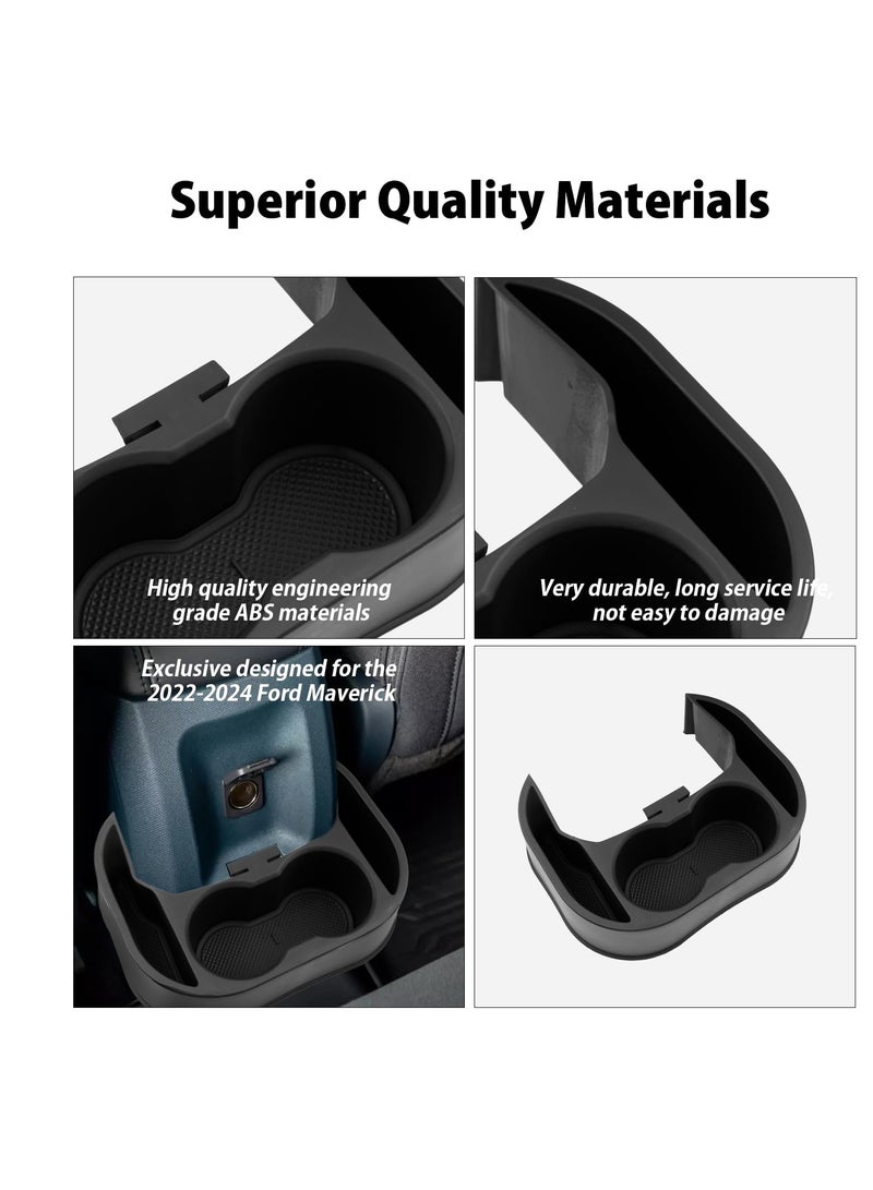 Excefore Cup Holder Insert for 2024 Ford Maverick, Cup Holder Expander and Organizer, Compatible with 2022-2024 Ford Maverick, Water Bottle Expander Drink Holders, Accessories for Rear Seat Cup Holders - Image 4