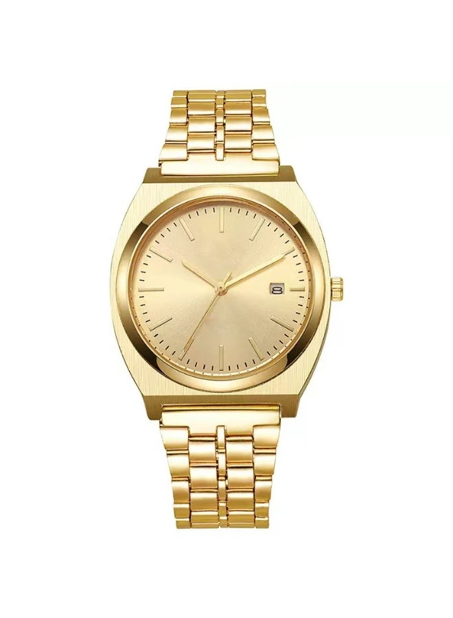 Stainless Steel Strap Men Quartz Movement Luxury Sport Business Style Clock Gift - Image 1