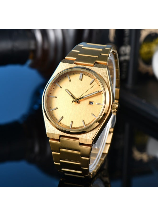 Stainless Steel Strap Men Quartz Movement Luxury Sport Business Style Clock Gift - Image 2