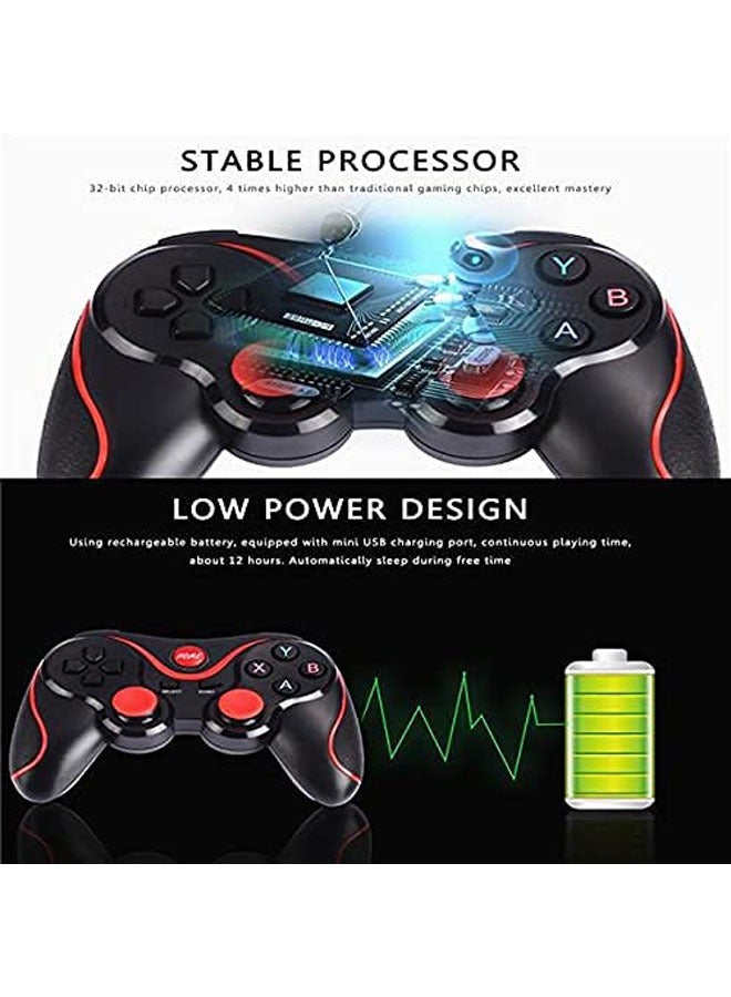General Wireless Controller Support Android Phone Smart Box Smart TV & PC X3 Bluetooth Wireless Gamepad Controller Controller for Android Smartphone/iOS Device [Video Game]  - Image 2