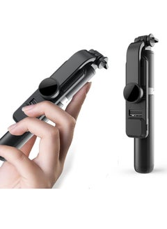 ARNOTEC 41.14inches(104.5cm) Selfie Stick Tripod with Beauty Lights and Detachable Bluetooth Wireless Remote -Black  - Image 2