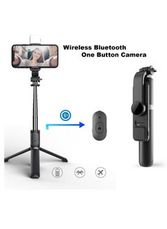 ARNOTEC 41.14inches(104.5cm) Selfie Stick Tripod with Beauty Lights and Detachable Bluetooth Wireless Remote -Black  - Image 3