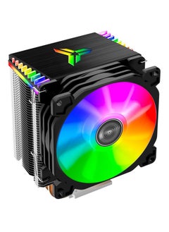 Generic CPU Air Cooler, CR1400 RGB 4 Heat-Pipes, 126mm RGB CPU Fan, Removable 92mm PWM Fans, ARGB Light Sync with Motherboard, 5V 4-pin RGB CPU for AMD Ryzen/Intel LGA 1700 115X, Black  - Image 1
