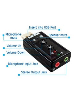 7.1K Usb Sound Card 7+1 Sound Controlled