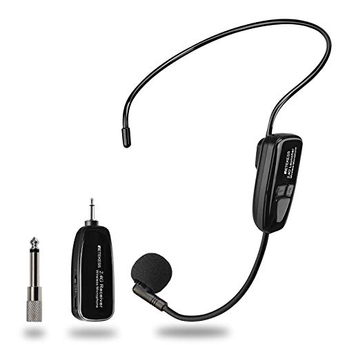 Retekess TT123 Wireless Microphone Headset,2.4G Wireless Mic System,164ft,Headset and Handheld 2 in 1,for Tour Guide,System,Voice Amplifier,Window Speaker,PA System(Incompatible Phone,Laptop) - Image 1