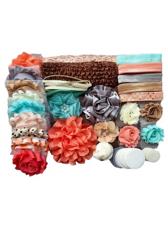 Bowtique Emilee Mini Headband Kit Makes 14 Headbands, DIY Baby Headband Kit - Sandy Beaches