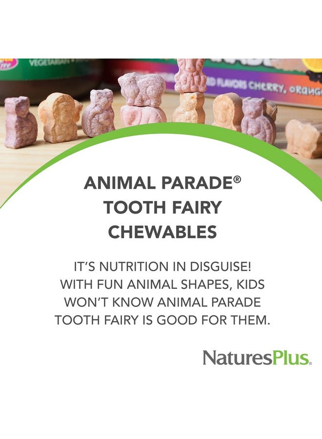 NaturesPlus ناتشرز بلس حديقة الحيوانات حبوب مضغ جنية الأسنان للأطفال - نكهة الفانيليا الطبيعية - 90 قرص على شكل حيوانات - مكمل صحة الأسنان - نباتي، خالي من الغلوتين - 45 حصة - Image 3