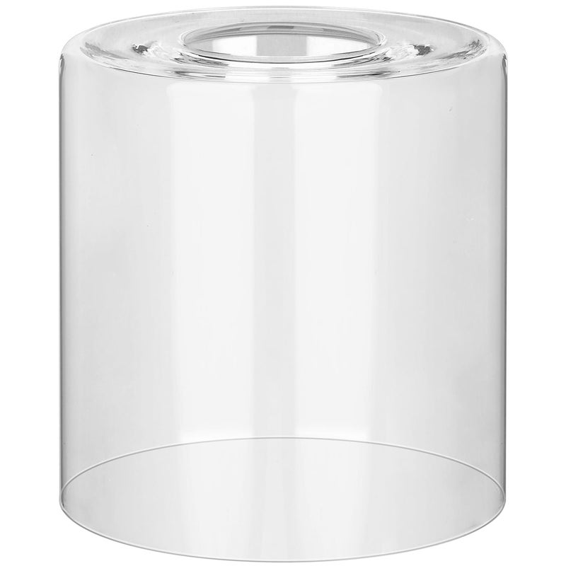 Lynnoland 1 Pack Clear Glass Shade Cylinder, Glass Lamp Shade Replacement Shade for Pendant light, Floor lamp, Desk lamp, Wall Sconces and Bathroom Light Fixtures - Image 1