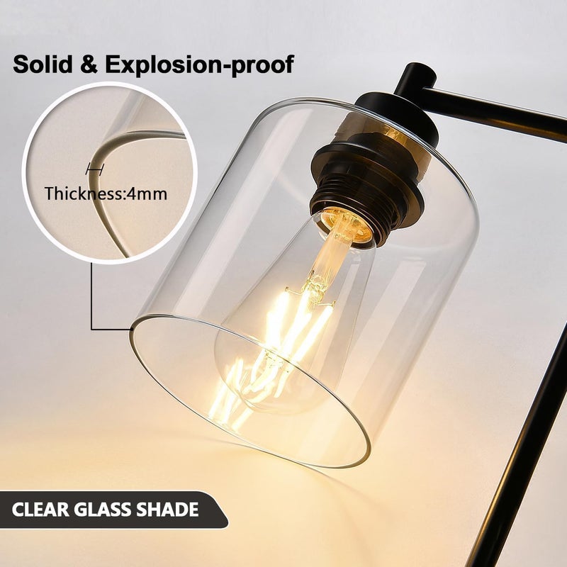 Lynnoland 1 Pack Clear Glass Shade Cylinder, Glass Lamp Shade Replacement Shade for Pendant light, Floor lamp, Desk lamp, Wall Sconces and Bathroom Light Fixtures - Image 4