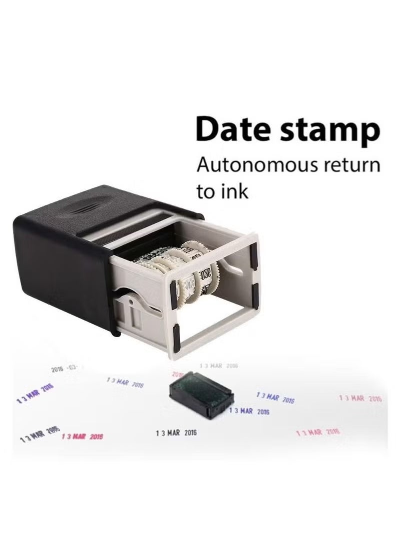 Portable Mini Words Wheel Scrapbooking Supplies Stamping Account Roller Seal DIY Office Supplies Mud Set Date Seal Date Stamps - Image 3