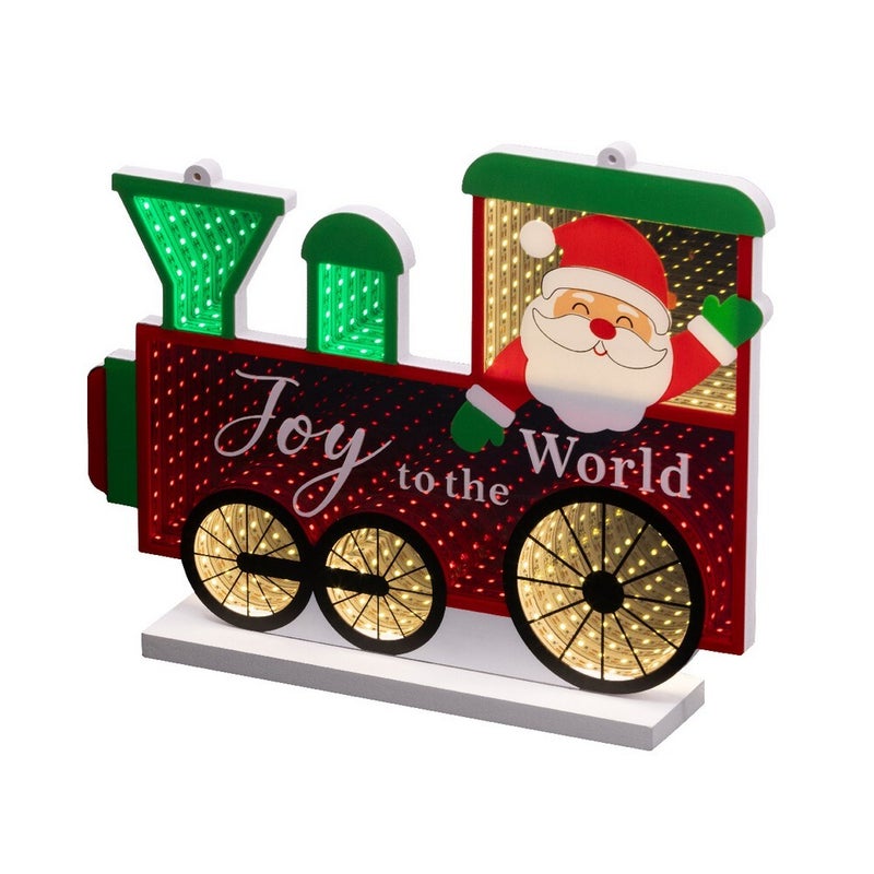 Kaemingk قطار أكريليك كامينغك LED إنفينيتي – زينة عيد الميلاد الداخلية، زينة العطلات الاحتفالية، عرض أضواء عيد الميلاد الزخرفية - Image 1