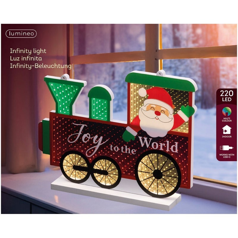 Kaemingk قطار أكريليك كامينغك LED إنفينيتي – زينة عيد الميلاد الداخلية، زينة العطلات الاحتفالية، عرض أضواء عيد الميلاد الزخرفية - Image 3