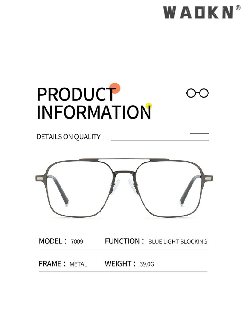 دبليو أيه أو كي أن مجموعة نظارات شمسية مغناطيسية مستقطبة للرجال والنساء نظارات طبية مربعة للحماية من الأشعة فوق البنفسجية مستقطبة ، نظارات شمسية مغناطيسية مزدوجة الشعاع 2 في 1 متوافقة مع إطار نظارات قصر النظر - Image 4