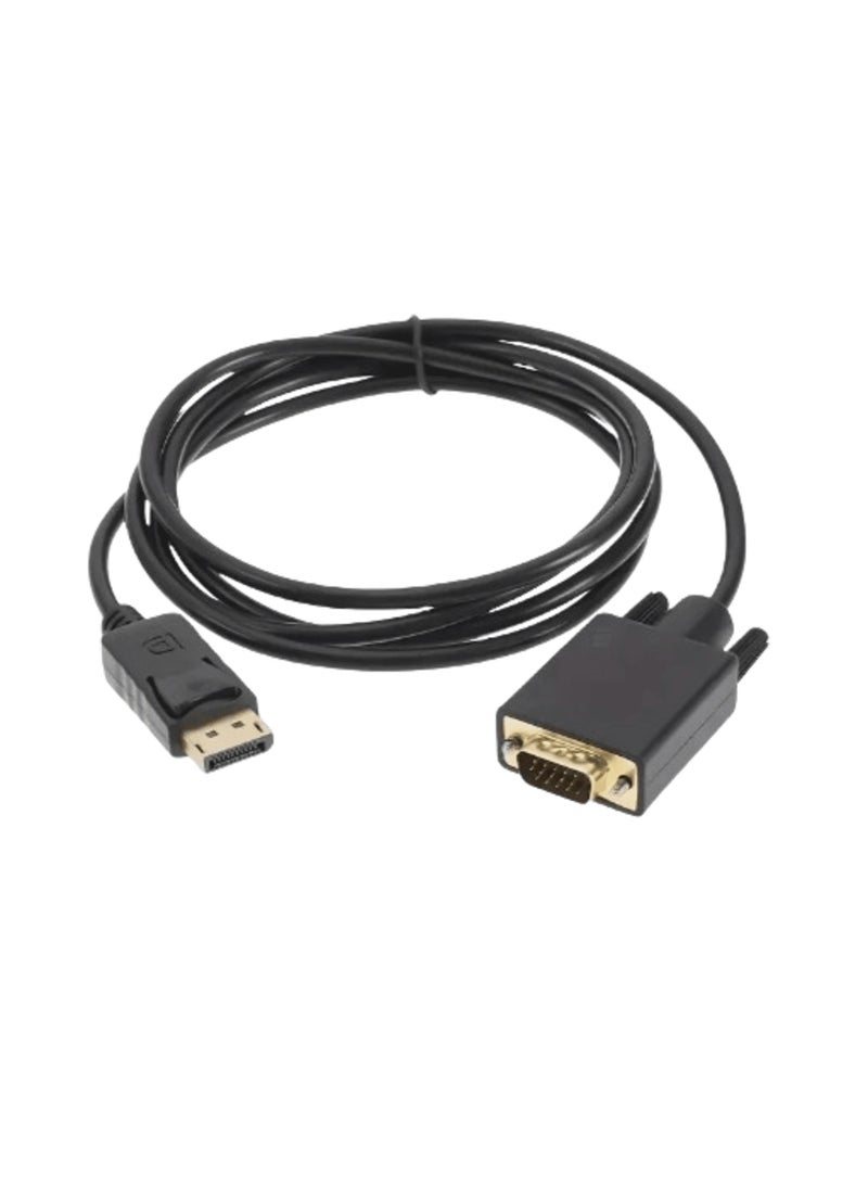 VGA to Display Port DP  Cable Adapter, DP to VGA Connector, 1.8 M, Compatible with PC, Laptop Monitor, TV, Projector - Image 2