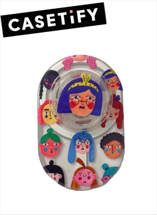 Casetify Girl Avatar Phone Grip Stand Compatible with MagSafe, MagSafe Phone Grip Holder, Wireless Charging Compatible - Image 1