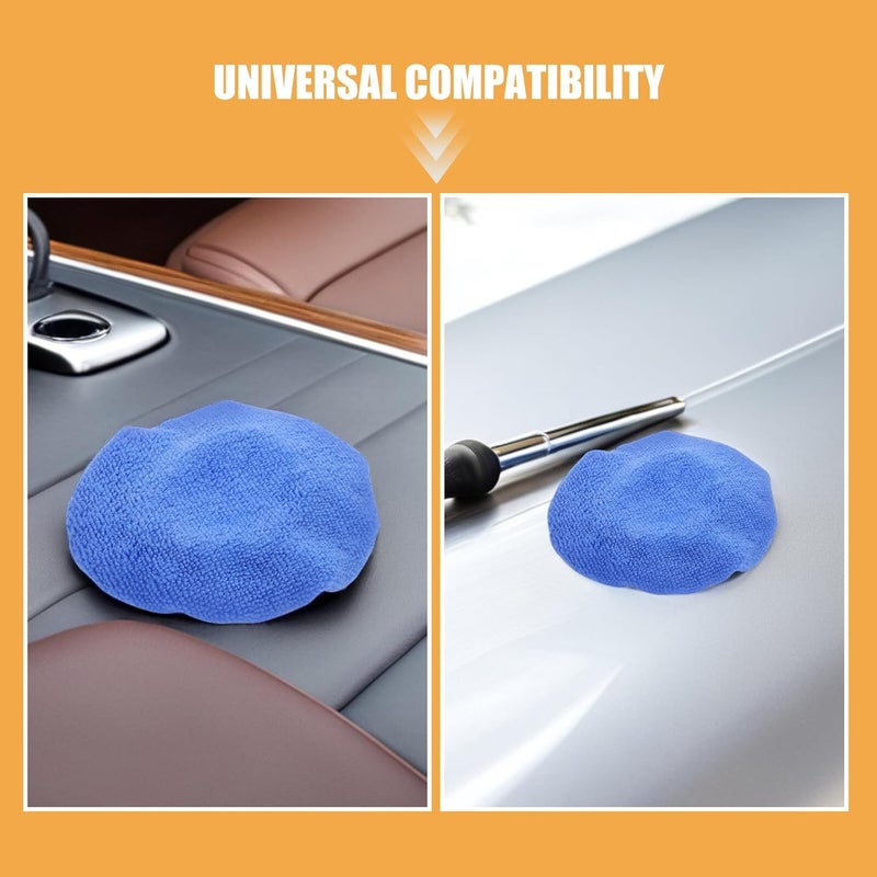 24pcs Car Polisher Pad Bonnets 5-6 Inch Microfiber Buffer Polishing Covers for Automotive Wax Applicator Vehicle Cleaning Buffing Pads Set - Image 3