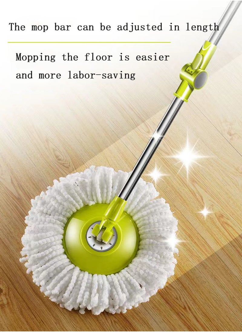 Generic - Spin Mop and Bucket Set Floor Mop Bucket with Wringer & Wheels - Image 1
