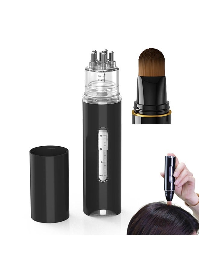 Generic Hair Oil Applicator, Scalp Applicator Comb, Ball Root Comb Applicator Bottle, Applicator Comb,2Pcs Scalp Applicator Comb Set,Minoxidil Serum Liquid Massager To Promote Hair Growth,Roller Ball Scalp Massage Comb（Black） - Image 1